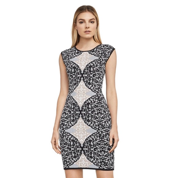 Bcbgmaxazria Jose Knit Bandage Dress Size large cocktail dress holiday dress - Picture 10 of 10